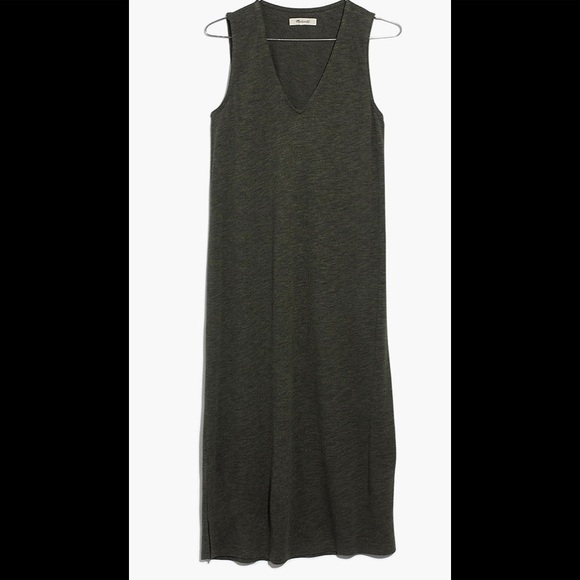Madewell V-Neck Jersey Tank Dress - Picture 4 of 4